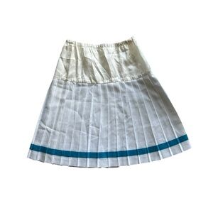NWOT Vintage 90s White & Blue Pleated Cheer/Tennis Skirt